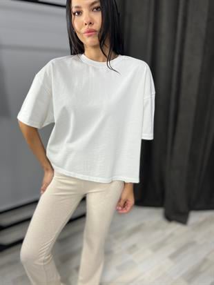 31017 KISA KOLLU PAMUKLU TSHIRT