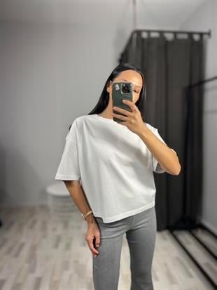 31017 KISA KOLLU PAMUKLU TSHIRT