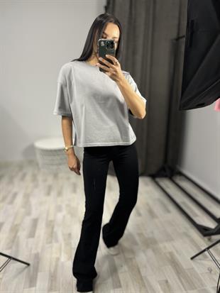 31017 KISA KOLLU PAMUKLU TSHIRT