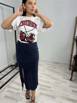 31065 BASKI DETAYLI TSHIRT