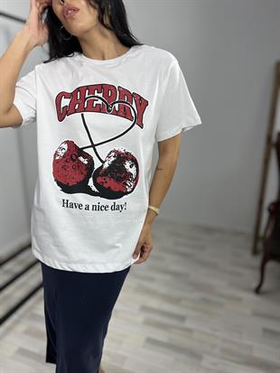 31065 BASKI DETAYLI TSHIRT