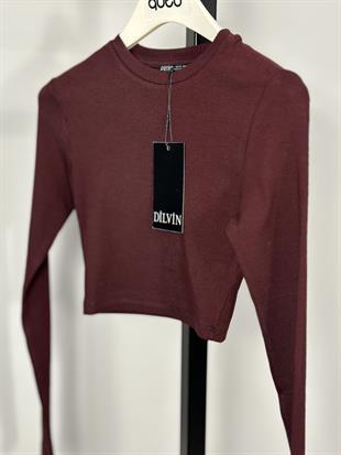 31236 UZUN KOLLU CROP TOP