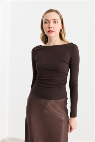 31401 BUZGULU KAYIK YAKA TOP
