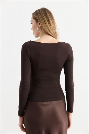 31401 BUZGULU KAYIK YAKA TOP