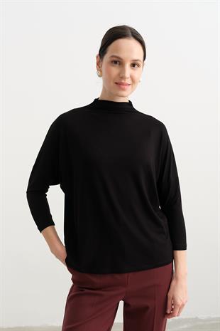 31468 DIK YAKA VISKON TOP