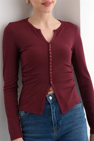 31548 DUGME DETAYLI BUZGULU TOP