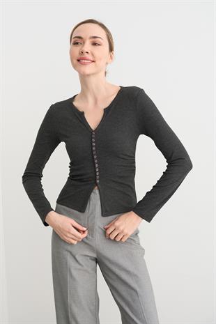 31548 DUGME DETAYLI BUZGULU TOP