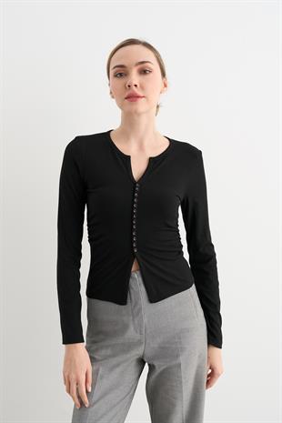 31548 DUGME DETAYLI BUZGULU TOP