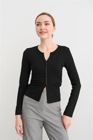 31548 DUGME DETAYLI BUZGULU TOP