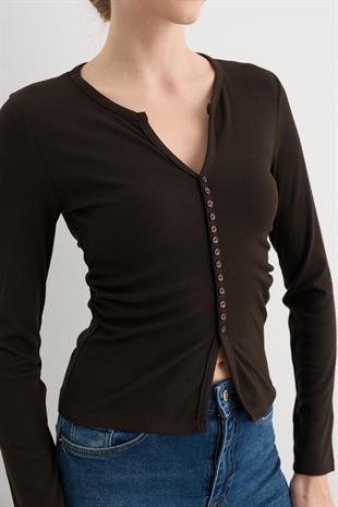 31548 DUGME DETAYLI BUZGULU TOP
