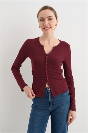 31548 DUGME DETAYLI BUZGULU TOP