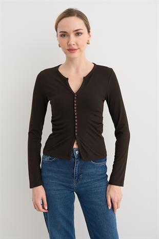 31548 DUGME DETAYLI BUZGULU TOP