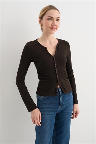 31548 DUGME DETAYLI BUZGULU TOP