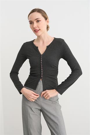 31548 DUGME DETAYLI BUZGULU TOP