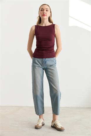 31589 BUZGULU KAYIK YAKA TOP