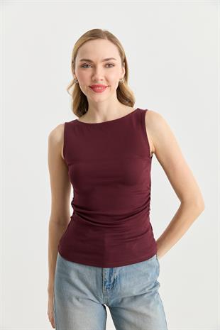 31589 BUZGULU KAYIK YAKA TOP