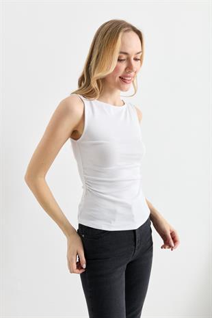 31589 BUZGULU KAYIK YAKA TOP