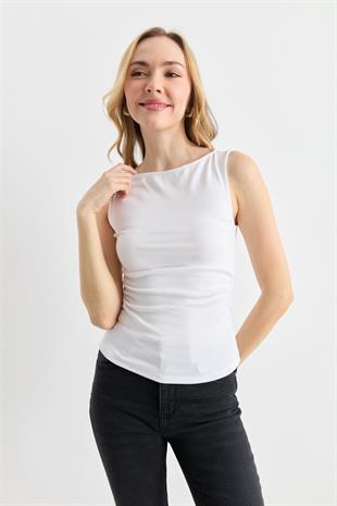 31589 BUZGULU KAYIK YAKA TOP