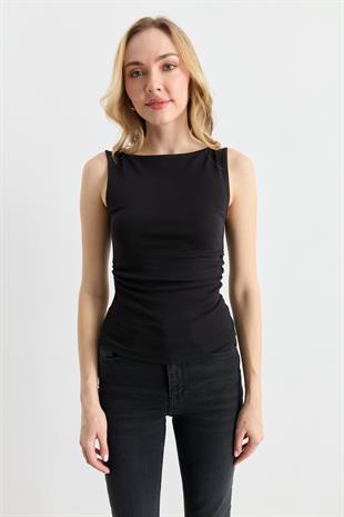 31589 BUZGULU KAYIK YAKA TOP