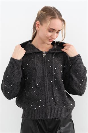 3161 SARDONLU INCILI KAPUSONLU HIRKA