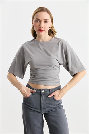 31610 BELI BUZGULU BISIKLET YAKA TSHIRT