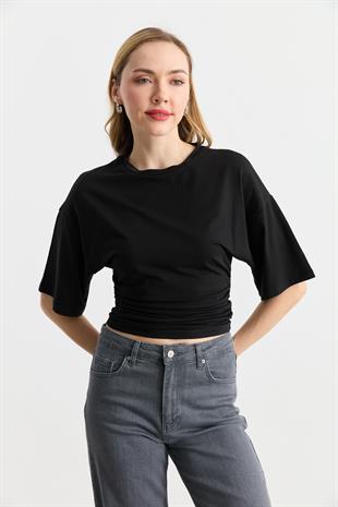31610 BELI BUZGULU BISIKLET YAKA TSHIRT
