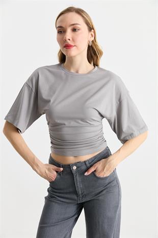 31610 BELI BUZGULU BISIKLET YAKA TSHIRT