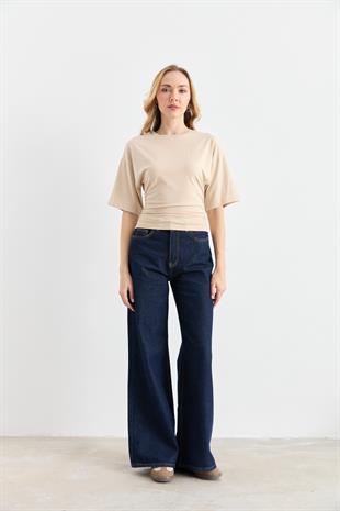 31610 BELI BUZGULU BISIKLET YAKA TSHIRT