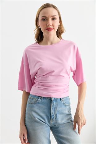 31610 BELI BUZGULU BISIKLET YAKA TSHIRT