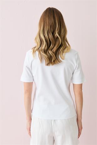 31840 V YAKA KISA KOLLU TSHIRT