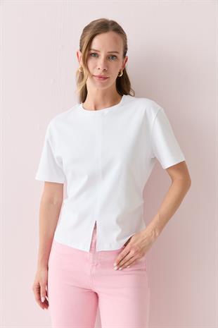 31874 YIRTMAC DETAYLI TSHIRT