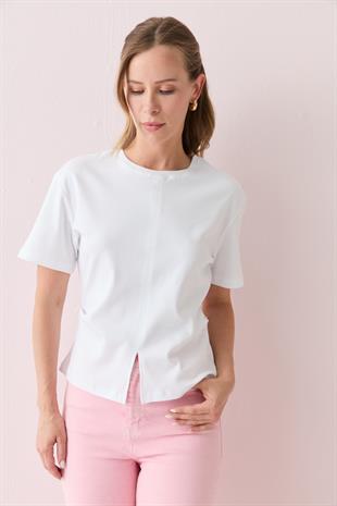 31874 YIRTMAC DETAYLI TSHIRT