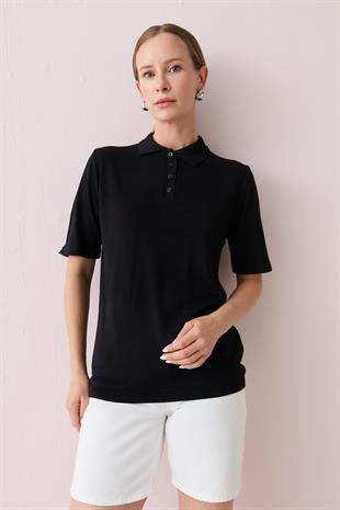 323 POLO YAKA OZEL KISA KOL MERSERIZE