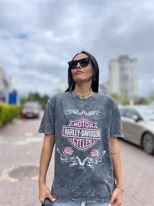 3290 HARLEY DAVIDSON BASKILI YIKAMALI TSHIRT