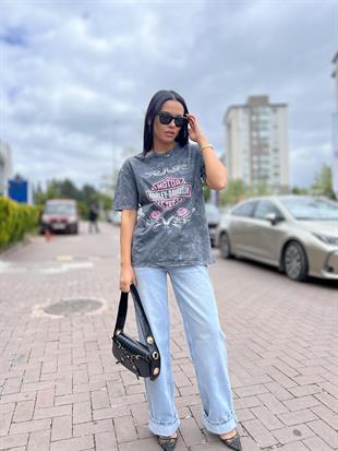 3290 HARLEY DAVIDSON BASKILI YIKAMALI TSHIRT