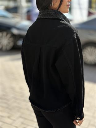 34099 YAKASI CEPLERI TASLI KOT CEKET