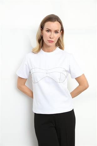 34127 ONU TASLI BASIC TSHIRT