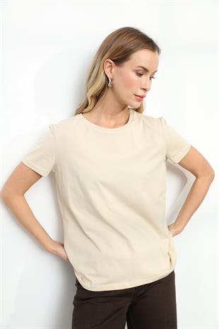 3471 BISIKLET YAKA BASIC TSHIRT