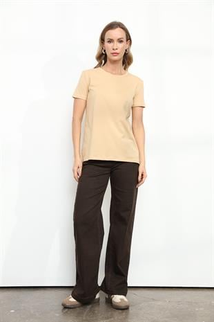 3471 BISIKLET YAKA BASIC TSHIRT