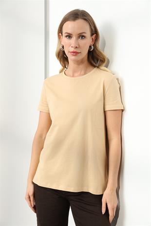 3471 BISIKLET YAKA BASIC TSHIRT