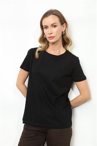 3471 BISIKLET YAKA BASIC TSHIRT