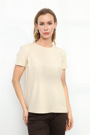 3471 BISIKLET YAKA BASIC TSHIRT