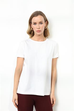 3471 BISIKLET YAKA BASIC TSHIRT