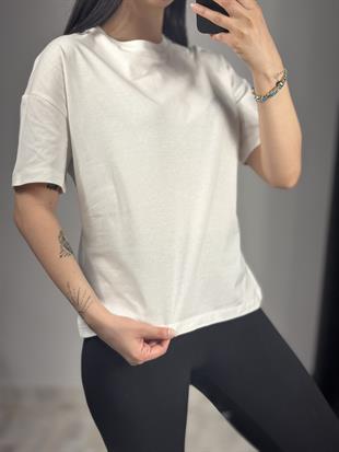 3683 SIFIR YAKA BASIC TSHIRT