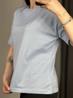 3683 SIFIR YAKA BASIC TSHIRT
