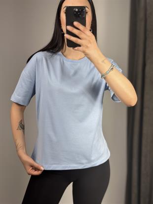 3683 SIFIR YAKA BASIC TSHIRT
