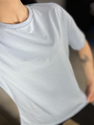 3683 SIFIR YAKA BASIC TSHIRT