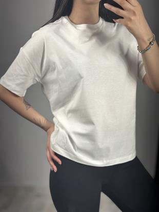 3683 SIFIR YAKA BASIC TSHIRT