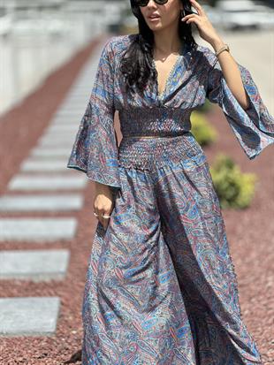37203 DESENLI BLUZ PANTOLON TAKIM