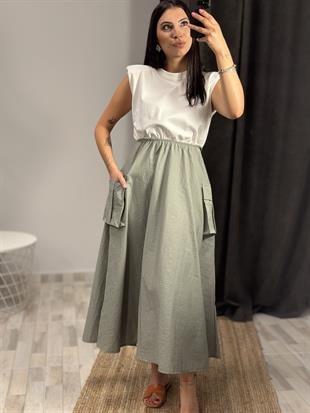 41551 SIRTI ACIK VATKALI ELBISE